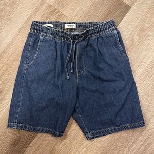 Jack & Jones Dark Blue Jean Shorts